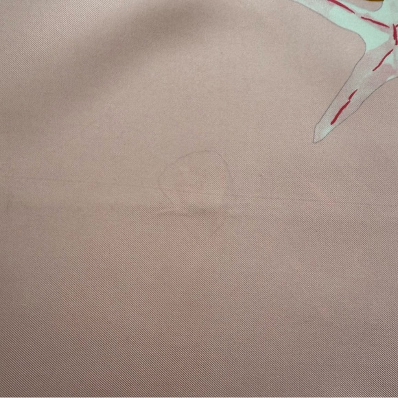 Authentic Celine Pink & Gold Seashell Silk Scarf - Picture 12 of 12
